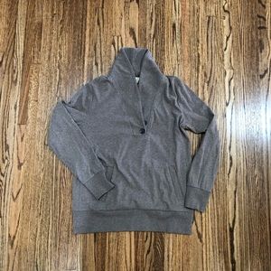 Taupe Shawl Collar Sweater